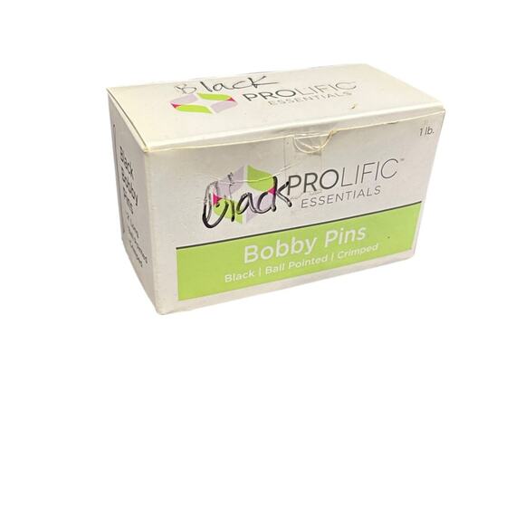 Prolific New Bobby Pins Black Count 300 Ball Pointed Crimped - Picture 1 of 6